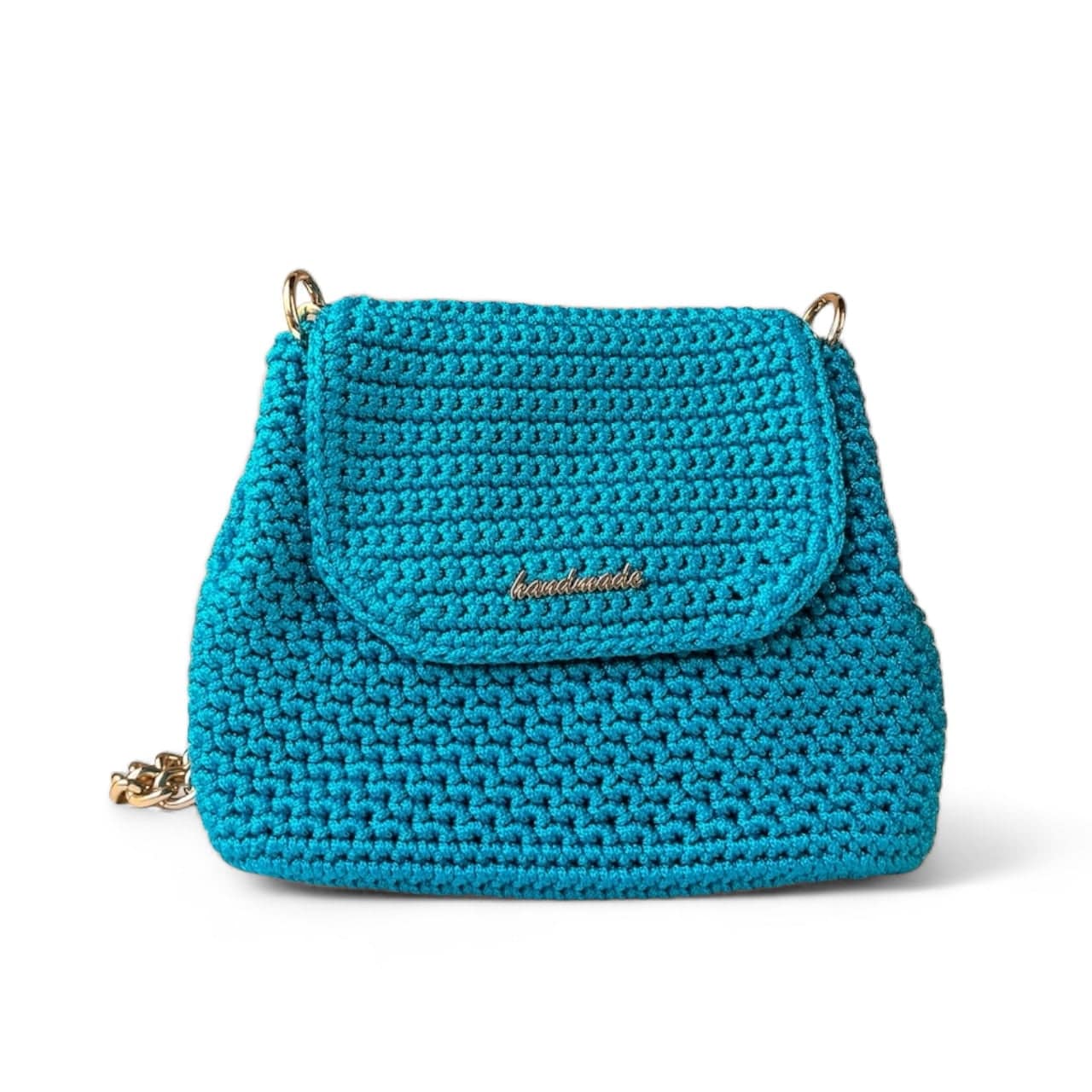 Χειροποίητη All Day Bag, Εlektra, Πετρόλ Χρώμα