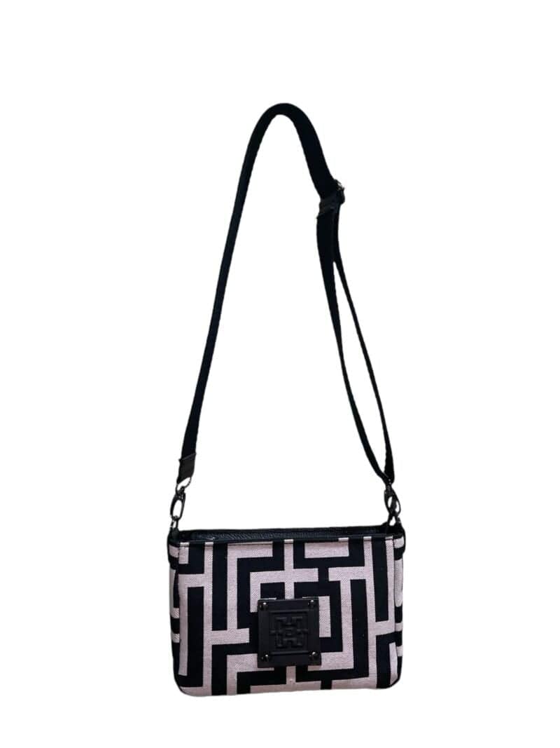 Midneto MD 001 Beige Black Labyrinth Bag