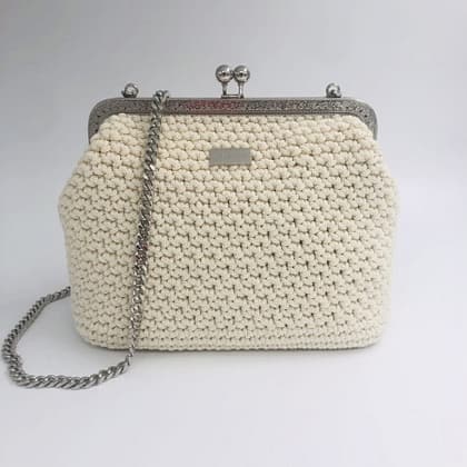 Βeauty Vintage Shoulder Bag, Ζαχαρί Χρώμα