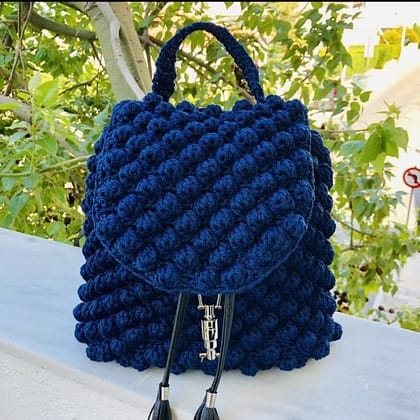Τσάντα Πλάτης Bubble, Μπλέ Navy Χρώμα