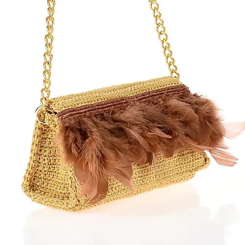 Brag | Feather Me Biege Handbag