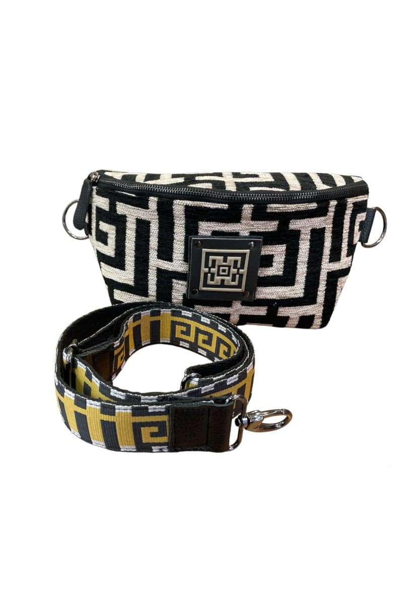 Midneto Melpomene I Black Beige Chenille, Μπεζ-Μαύρο Χρώμα