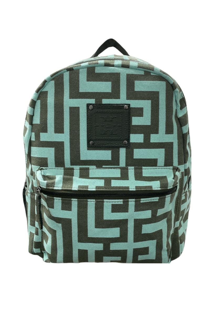 Midneto Polymnia I Backpack Labyrinth, Χρώμα Μέντα με Χακί