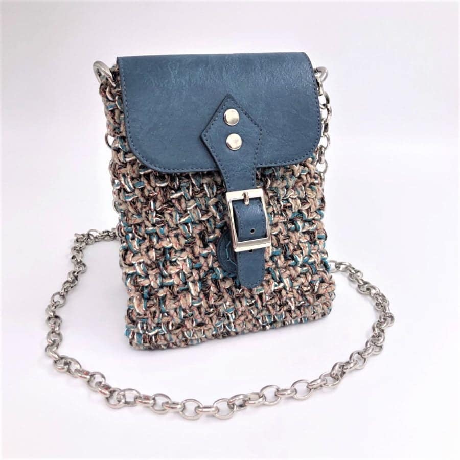 Mini Shoulder Bag, Multicolor Petrol
