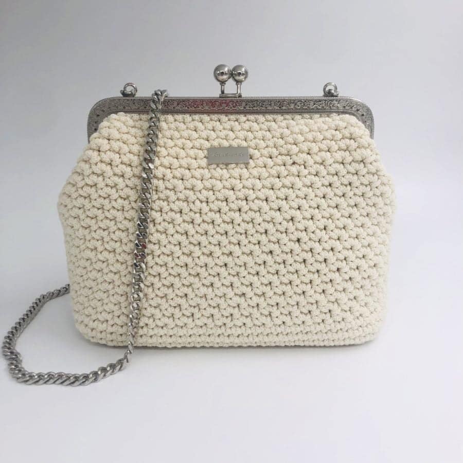 Βeauty Vintage Shoulder Bag, Ζαχαρί Χρώμα