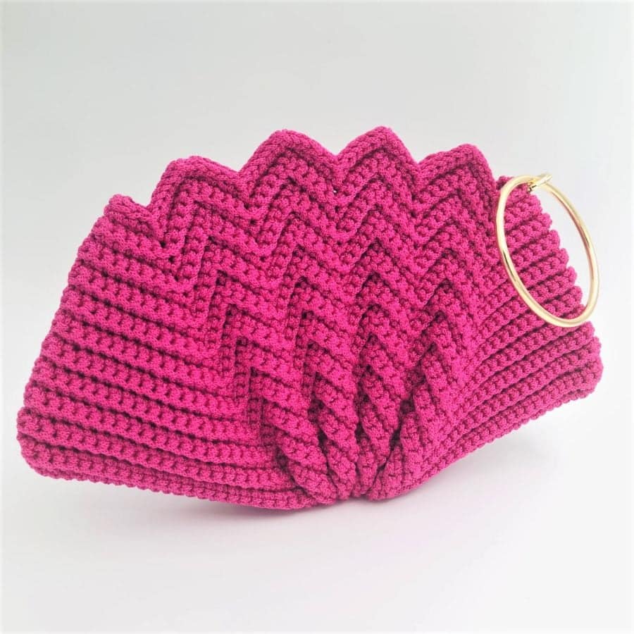 Hand Bag Wave Καρπού, Φούξια