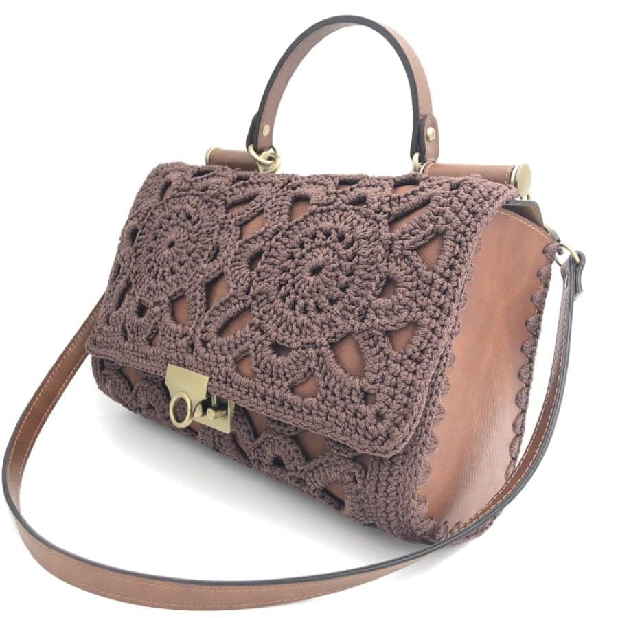 Dolce Athina All Day Bag, Καφέ Χρώμα