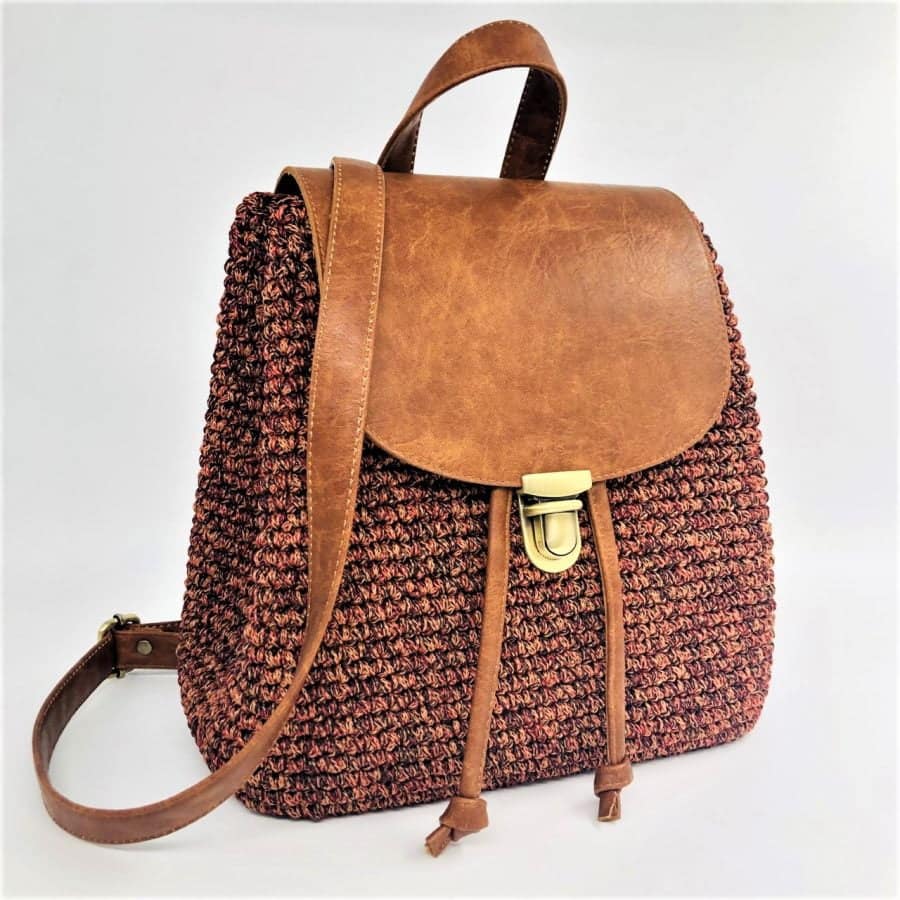 Τσάντα Πλάτης Julieta, Καφέ Ταμπά Χρώμα