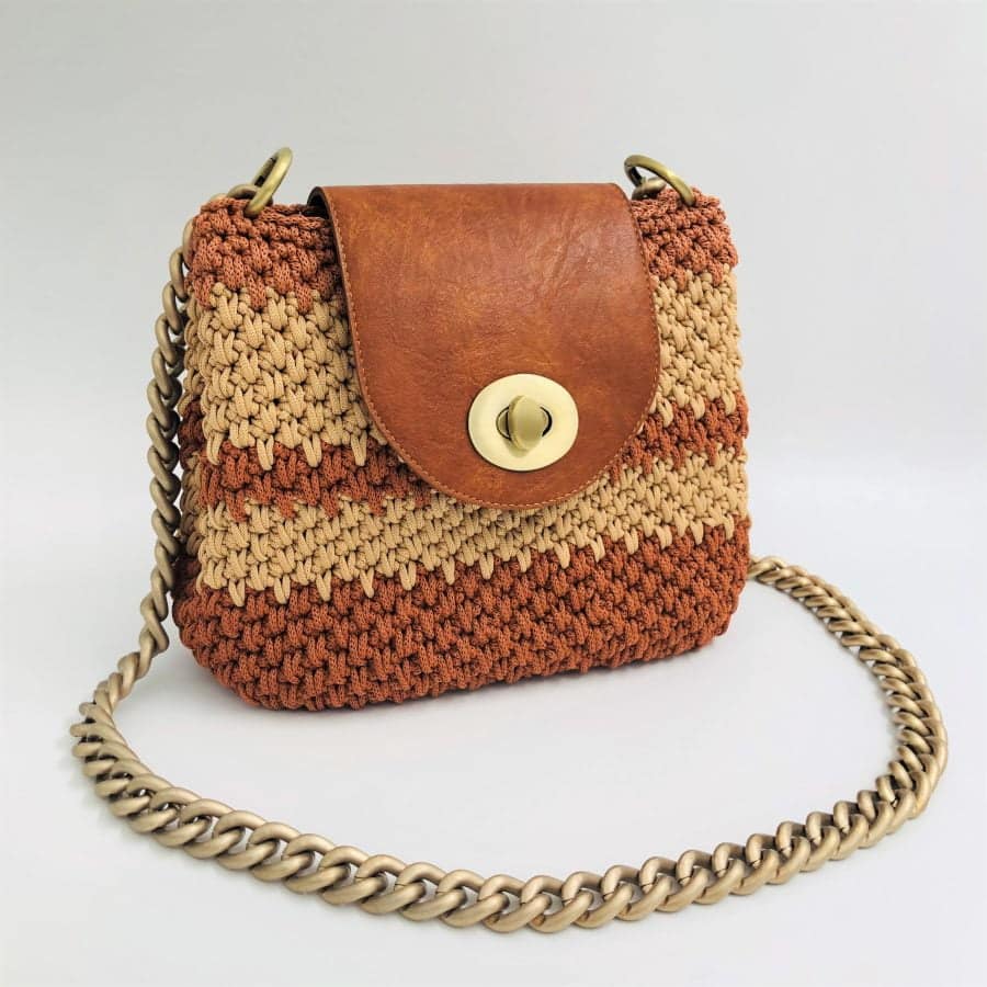 Shoulder Bag Tzitzifia - Ταμπά-Camello Χρώμα
