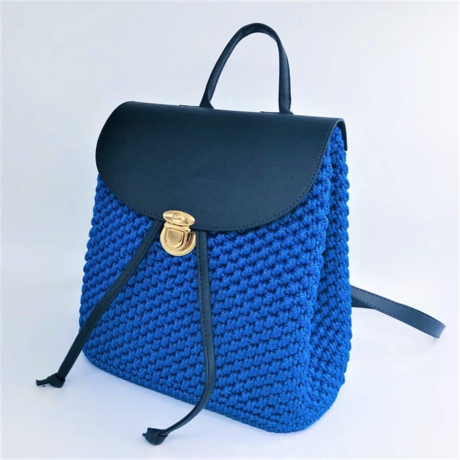 Τσάντα Πλάτης Margarita, Μπλε Ρουά Χρώμα