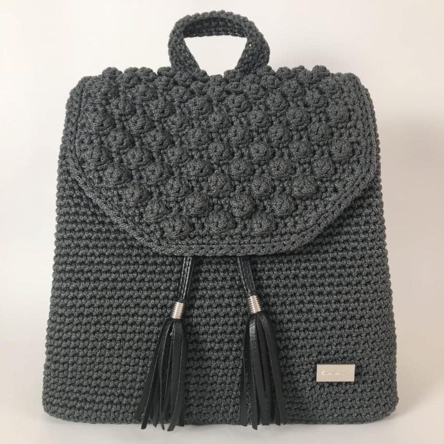 Τσάντα Πλάτης Erato, Γκρι Σκούρο Χρώμα