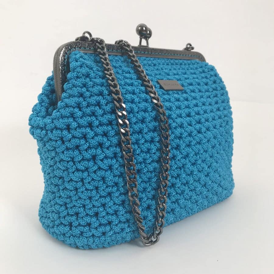 Shoulder Bag Beauty Vintage, Πετρόλ Χρώμα