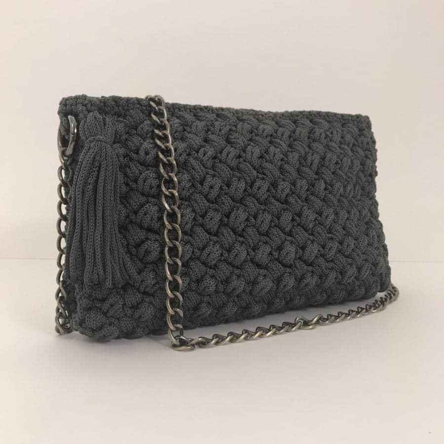 Everyday Shoulder Bag Anastazia, Γκρί Σκούρο Χρώμα