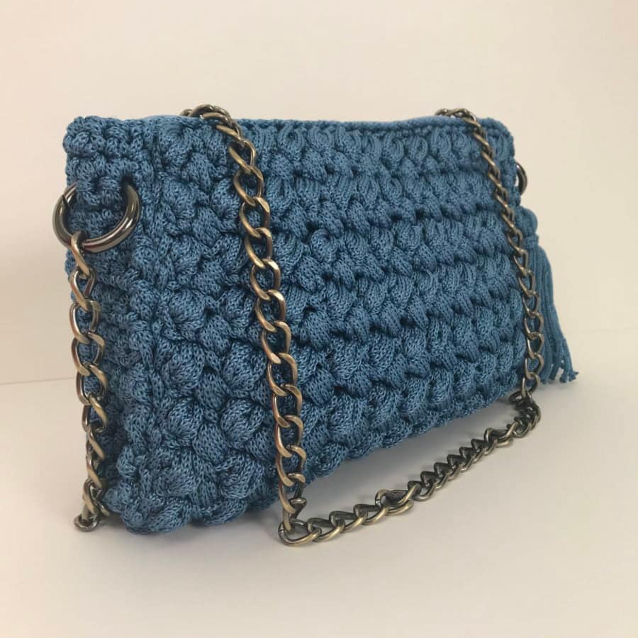 Everyday Shoulder Bag Anastazia, Μπλε Ραφ Χρώμα