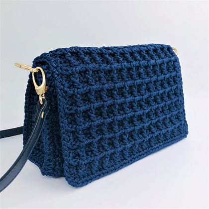 Shoulder Bag Bafla, Μπλέ Navy Χρώμα