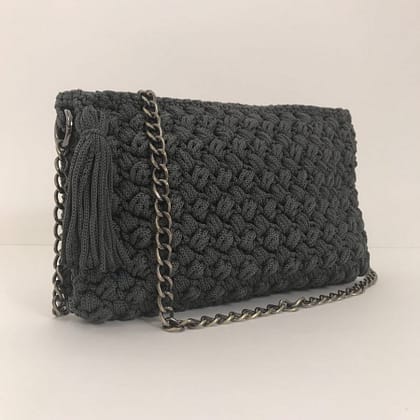 Everyday Shoulder Bag Anastazia, Γκρί Σκούρο Χρώμα