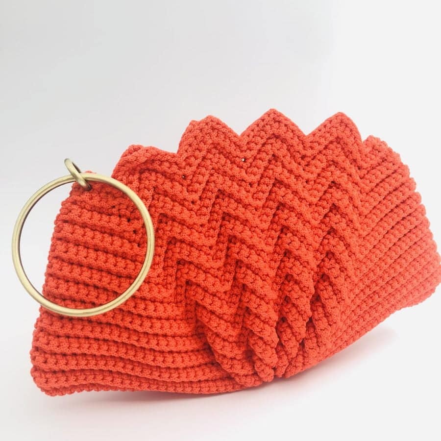 Hand Bag Καρπού Wave, Πορτοκαλί Χρώμα